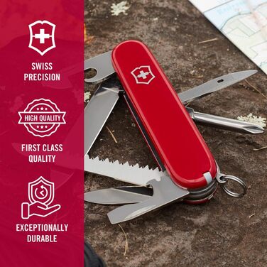 Мультитул Victorinox Hiker Swiss Army Knife – 13 функцій, ніж, відкривачка для консервів, викрутка
