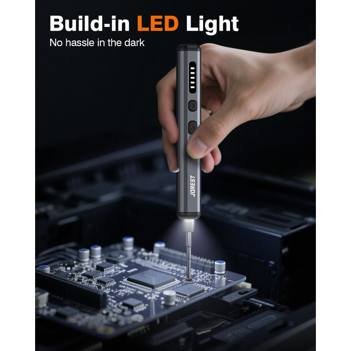 Електричний міні-набір викруток JOREST 38 в 1: для ремонту iPhone, ноутбуків, дронів та іншої техніки