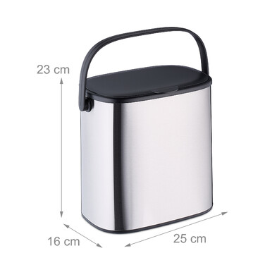 Relaxdays Trash Can 5 Liter