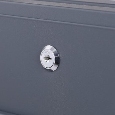 Поштовий ящик Wiltec Designer V24 антрацит/нержавіюча сталь 370x105x370 мм, настінний, з замком, оглядовим вікном та тримачем для газет