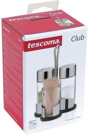 Набір Tescoma для солі, перцю та зубочисток, Menage Set Profi, 13.5 x 3.5 x 8.5 см