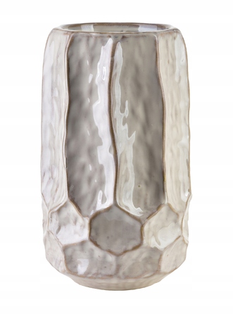 Керамічна ваза бежева, 26 см — ваза для квітів, настільний декор