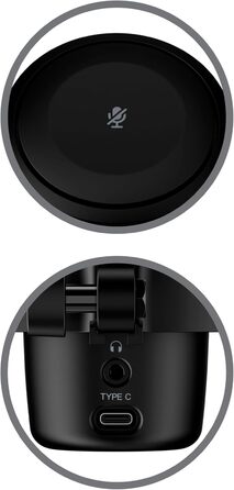 HyperX DuoCast – USB-конденсаторний мікрофон з RGB-підсвічуванням, поп-фільтр, для PC, PS5, PS4, Mac, чорний