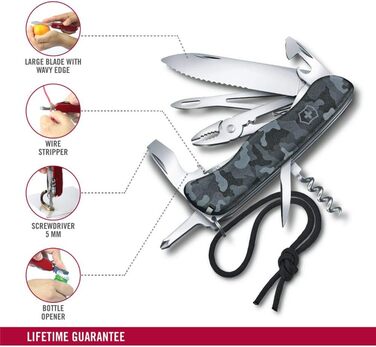 Мультитул Victorinox Skipper W: Швейцарський ніж з 18 функціями, з фіксатором та серрейний клинок