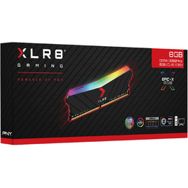 Пам'ять для ПК PNY XLR8 Gaming Epic Dual Pack DDR4 RGB 3200MHz (2x8GB) Чорний