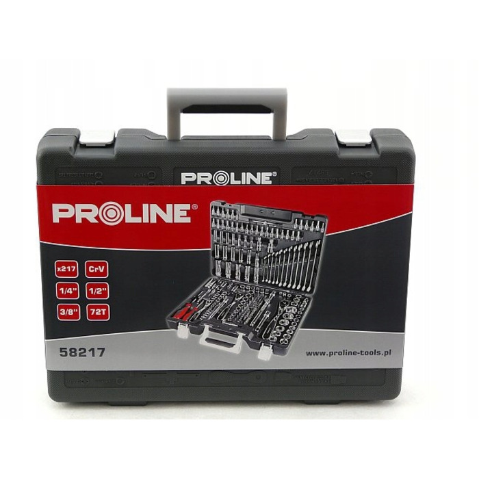 Набір торцевих ключів Proline 58217, 217 предметів
