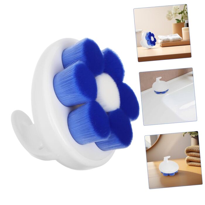 Bath Brush Body Shower Brush Luffa Back Scrubber Body Brush for Shower Washing Detachable Shower Accessories Back Brush Body Washer for the Body Bath Washer ABS Blue (1)