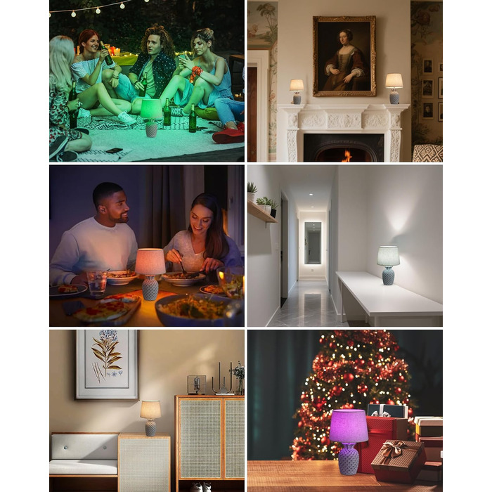 LED-лампа Egobasic на акумуляторі з пультом, таймером та регулюванням яскравості, змінне підсвічування, керамічна основа у вигляді ананаса, для спальні, кухні, вітальні