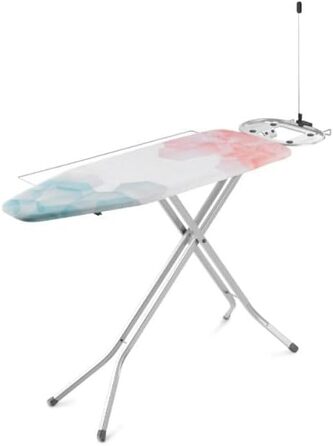 Гладильна дошка Vileda Perfect 2 в 1 Plus, 122 x 44 см, з регульованою підставкою для праски та висувним металевим кріпленням
