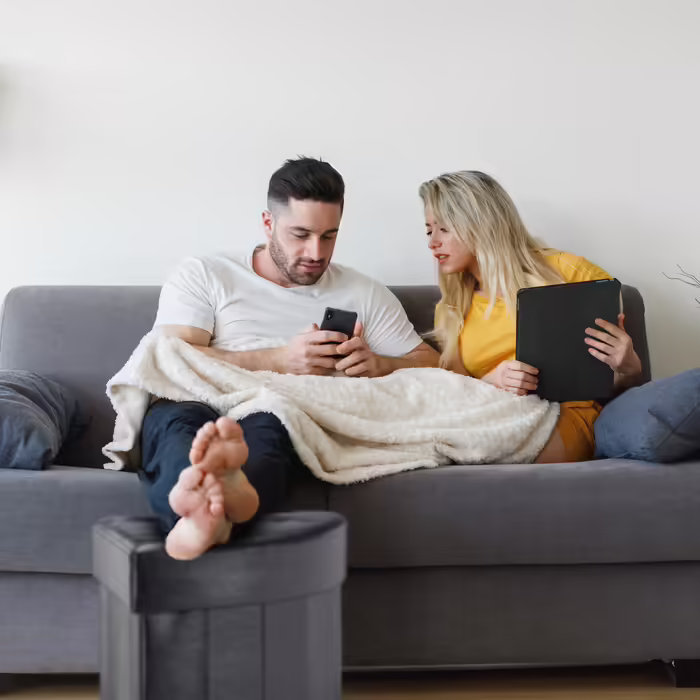 Квадратний табурет Relaxdays з місцем для зберігання