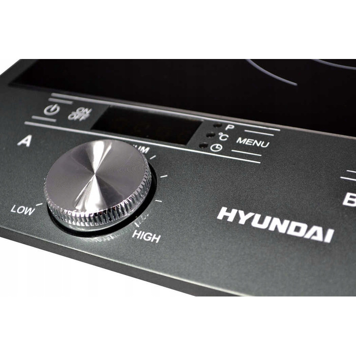 Індукційна плита Hyundai IND233 на 2 конфорки, 2900 Вт