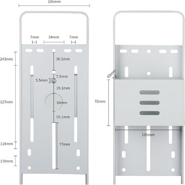 Тримач для пилососа Dyson V15, V12, V11, V10, V8, V7, V6 - білий. Підставка для акумуляторного пилососа та аксесуарів Brian & Dany