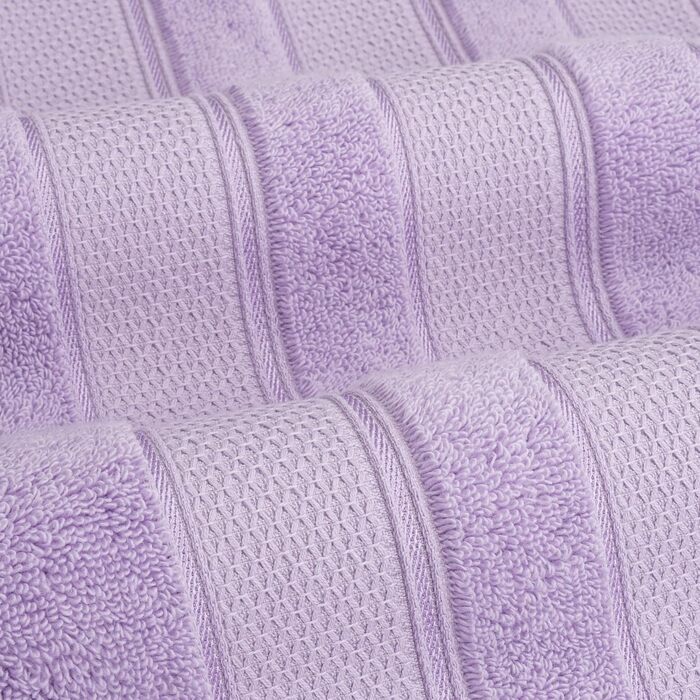 Набір рушників для рук American Soft Linen Premium, 100% турецька бавовна, люксова готельна якість, ліловий колір, 4 шт.
