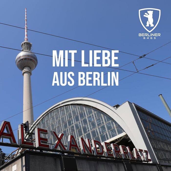 Berliner Bags преміум поясна сумка Mona з натуральної шкіри, через плече, кросбоді, чорна, M