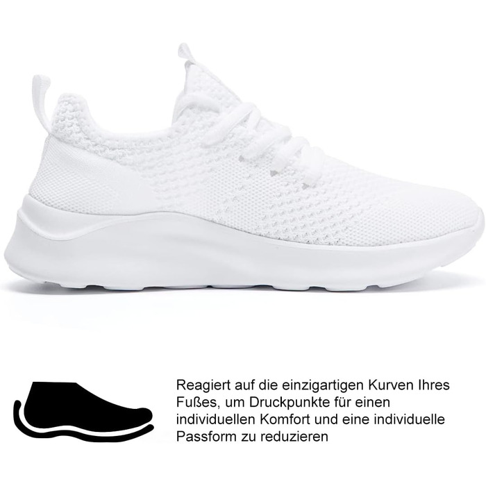 Жіночі кросівки для бігу та занять спортом, білі, дихаючі, легкі, розмір 39 EU