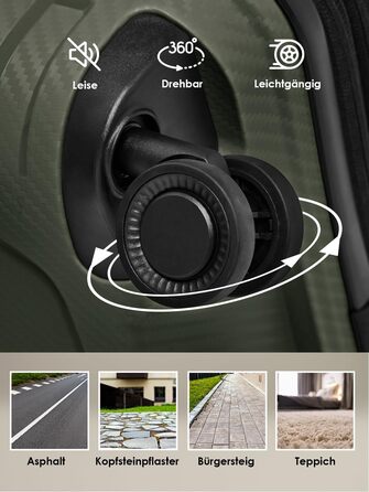 Чемодан тріумф SMARTBOX Olive L (76 см), розширюваний, 111-120 л, поліпропілен, 4 колеса, TSA-замок, 4.2 кг