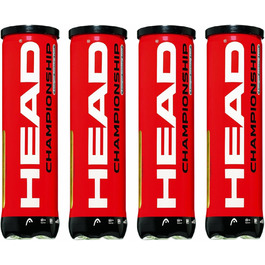 Тенісні м'ячі HEAD Championship 4er Dose x4-Pack (16 м'ячів), жовті, 575004