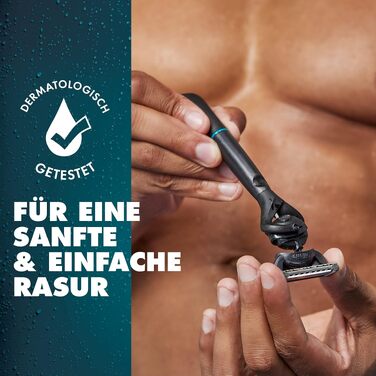 Змінні леза для бритви Gillette Body & Intimate, чорні, 6 шт. в упаковці