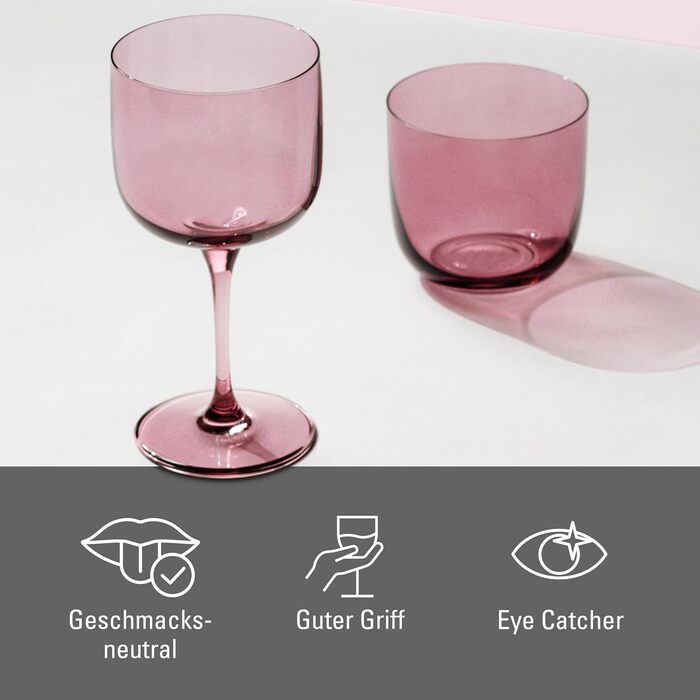 Келих для вина Like Glass Lila від Villeroy & Boch, кришталеве скло, фіолетовий, для посудомийної машини