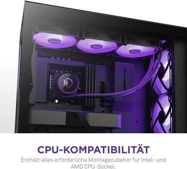NZXT Kraken: Рідинна система охолодження CPU AIO з LCD-дисплеєм – 240 RGB (білий) – сумісна з Intel® та AMD®