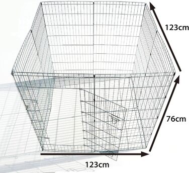 Клітка-манеж для цуценят та кроликів Ellie-Bo Easy-Up, 8-елементна, 76 см заввишки