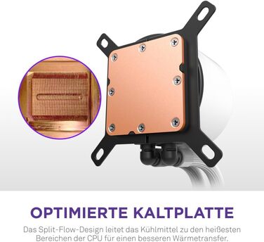 NZXT Kraken: Система водяного охолодження CPU з LCD-дисплеєм – 280 мм, Чорний