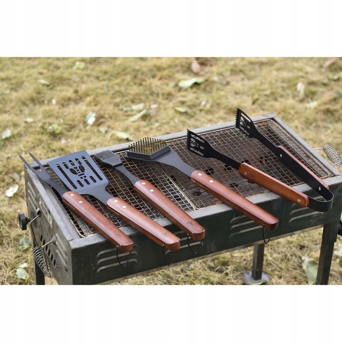 Набір аксесуарів для гриля Laguiole BBQ, 5 предметів, з дерев'яними ручками