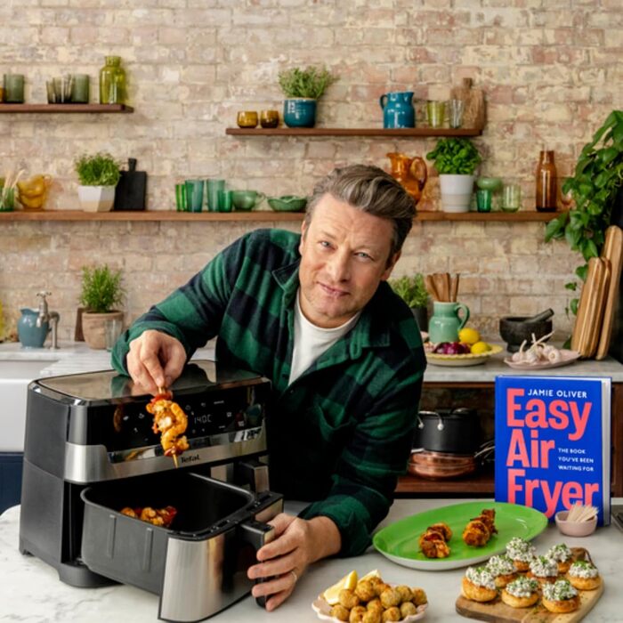 Аерофритюрниця Tefal Jamie Oliver Dual Drawer 8.3л з грилем та 8 програмами EY90JDE1