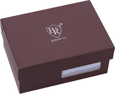 Подарунковий набір для чоловіків: краватка, хустинка, запонки, зажим для краватки, ґудзики для манжетів в елегантній коробці для офісу, весілля, костюма. Жовто-блакитний з мікро-візерунком