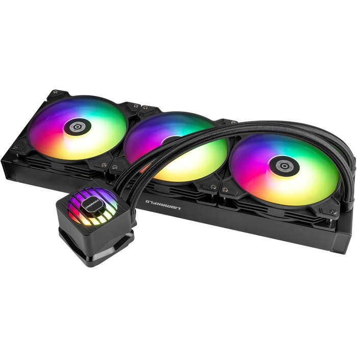 ENERMAX LIQMAXFLO 420 - Система водяного охолодження CPU з RGB підсвічуванням (LGA 1700, 1200, AM5, AM4)