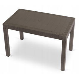 Прямокутний стіл з техноротанга MEBEL ELITE, 119,5 x 69 x 76 см
