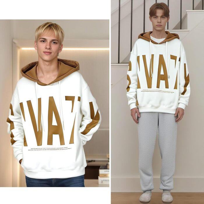 Чоловіча толстовка з капюшоном, світшот, базова модель, класичний пуловер, чоловіча вітровка, унісекс, повсякденний стиль, весна, осінь, зима, 5XL, білий