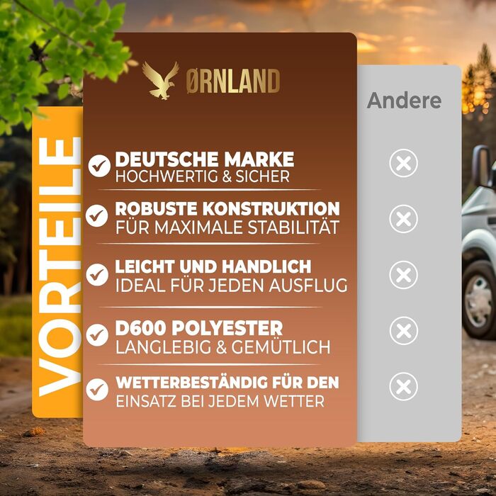 Крісло кемпінгове складне чорно-коричневе, до 150 кг, дихаючий сітчастий матеріал, з бічною кишенею, подушкою та підсклянником - для риболовлі, пляжу, кемпінгу
