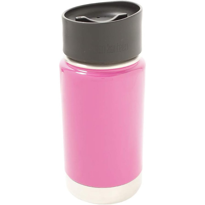 Klean Kanteen Wide Vacuum-Insulated Water Bottle with Cafe Cap 2.0 (355 ml, Wild Orchid)