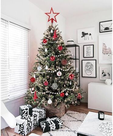 Новорічні кулі Рожево-золоті, 100 шт., діаметром 3, 4 та 6 см, набір прикрас для ялинки, пластикові, для різдвяного декору