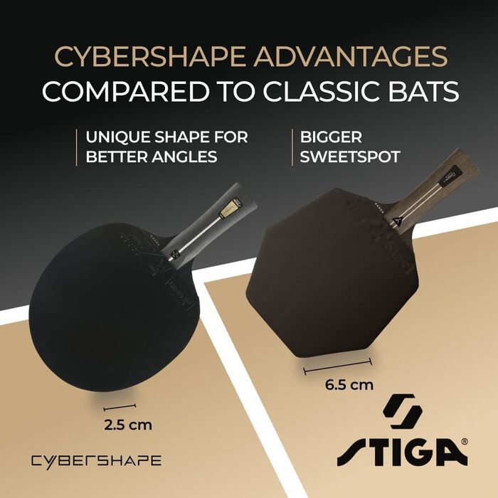 Турнік для настільного тенісу STIGA Cybershape Future Truls Möregårdh, 3 зірки, шестигранна форма, чорний