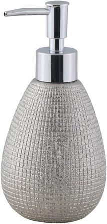 Набір для ванної кімнати Axentia Hollywood Silber: мильниця та дозатор мила, кераміка, сучасний дизайн