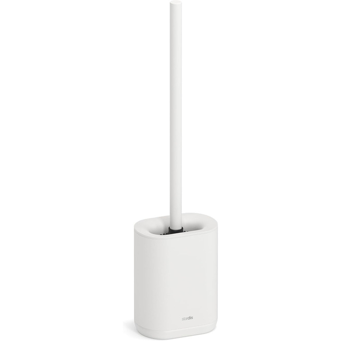 Набір для туалету з щіткою для унітазу Artic White (білий матовий силікон)