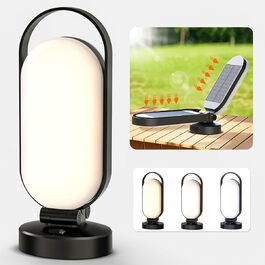 Bravzurg LED Camping Lamp Rechargeable, 5000mAh Battery Solar Camping Light Outdoor, Foldable Waterproof Hanging Camping Lantern Accessories Gear, Battery Lamps for Tent, Blackout, Emergency
