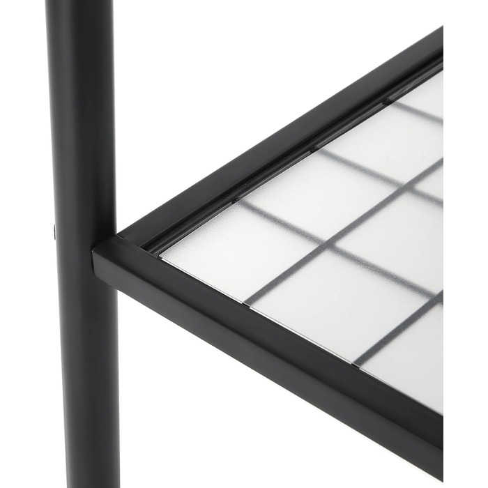 Стійка для одягу SONGMICS HSR23BK, чорна, зі сталевим каркасом, з полицею та перекладиною, 33,5 x 92,5 x 153 см