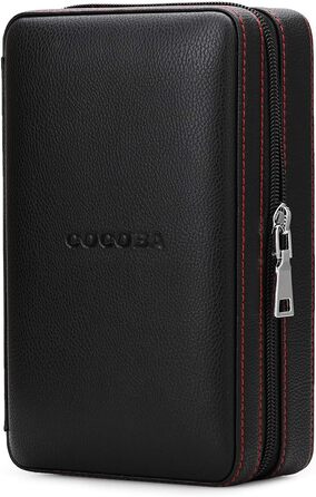 Чохол для сигар Time C Club з натуральної шкіри, портативний, з різаком та зволожувачем, подарунок для друзів нареченого, на день народження, на День батька, на річницю