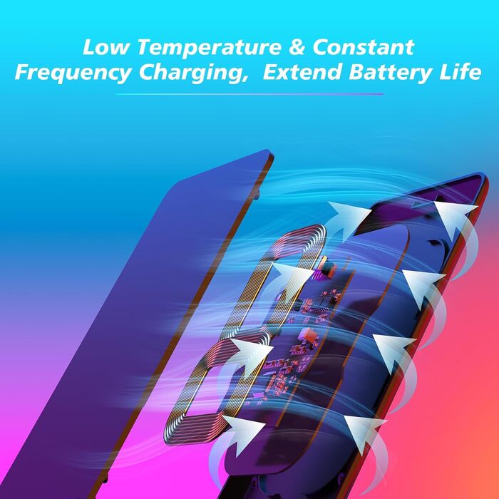 Бездротова зарядка Inductive Stand - Швидка зарядка для iPhone, Samsung, Google. Підставка для телефону.