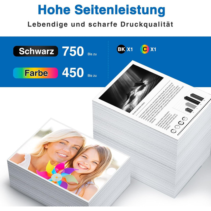 Картриджі Starink 302XL сумісні з HP 302 (чорний та кольоровий), Multipack для HP Envy 4520 4524 4525 4527, Officejet 3830 3831 3833 3834 4658, Deskjet 3630 3633 3636