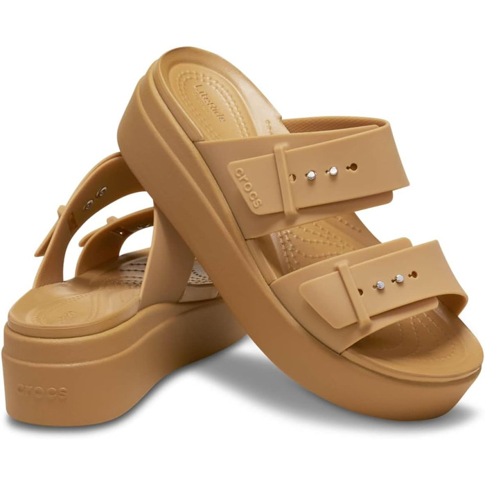 Crocs Brooklyn Buckle Wedge сандалі жіночі Umber 37 EU