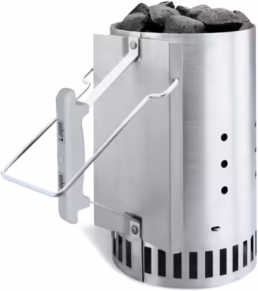 Вугільний гриль Weber Compact Kettle 47 см, чорний, кришка, чохол, комплект із стартером Rapidfire