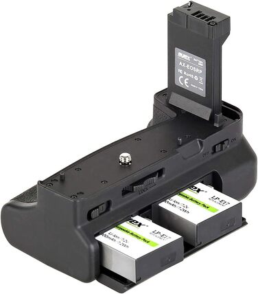 Грип для камери Canon EOS RP та R8 з двома акумуляторами, чорний (аналог EG-E1)