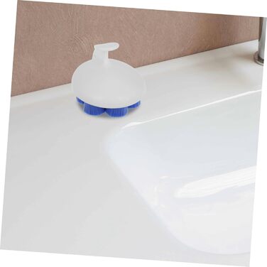 Bath Brush Body Shower Brush Luffa Back Scrubber Body Brush for Shower Washing Detachable Shower Accessories Back Brush Body Washer for the Body Bath Washer ABS Blue (1)
