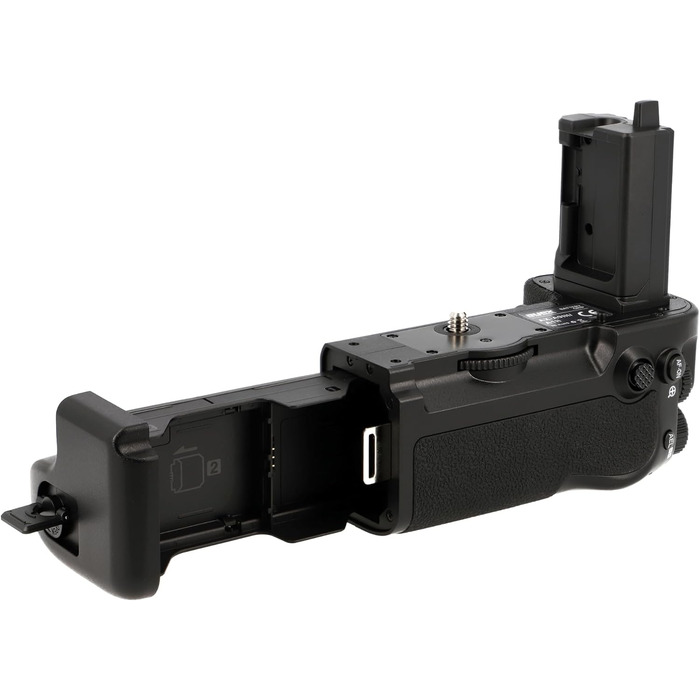Ручка-акумулятор для Canon EOS RP & R8, сумісна з Sony a9 III a1 II, VG-C5, чорна. Місце для 2 акумуляторів, ергономічна, вертикальна та горизонтальна зйомка. Аналог EG-E1