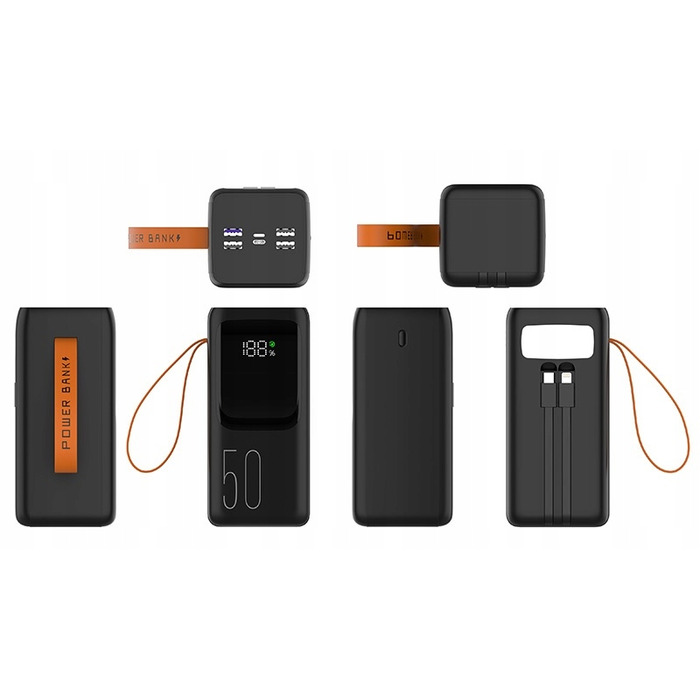 Повербанк TRACER Vouge-5 50000 мАг, швидка зарядка, Lightning, USB-C