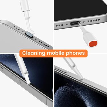 Набір для чищення клавіатури та навушників: 22 в 1. Підходить для AirPods, ноутбуків, моніторів, телефонів.